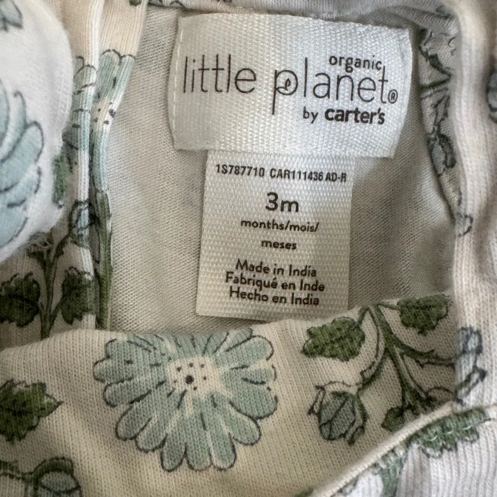 Baby Girl Clothing Bundle 3-6M Floral Dress Sweater Sleeper Boho Neutrals Earthy